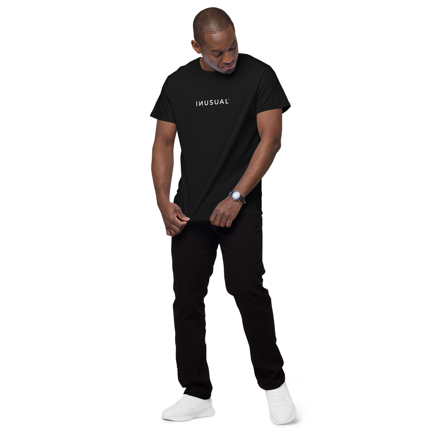 Camiseta premium de algodón para hombre