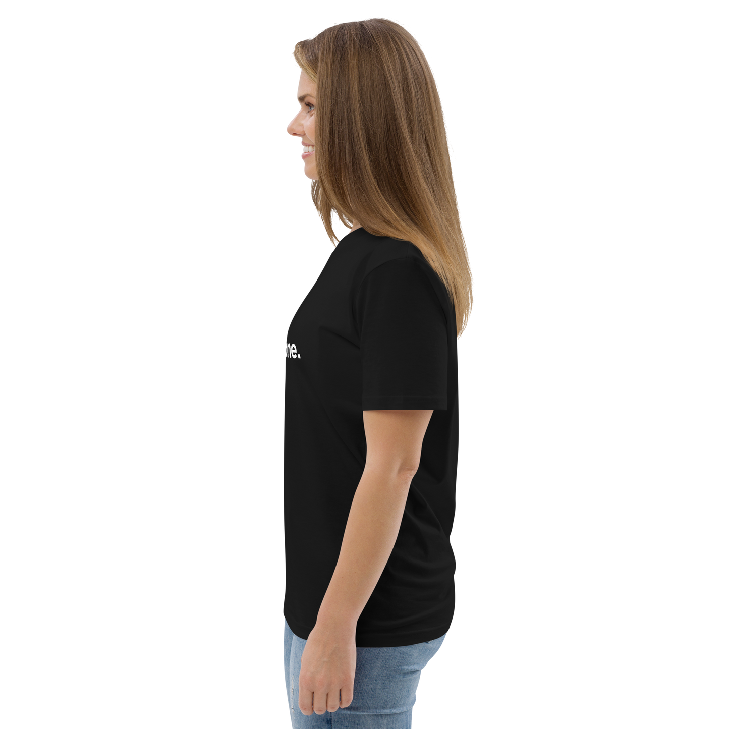 Camiseta Nobody grows alone. Negra