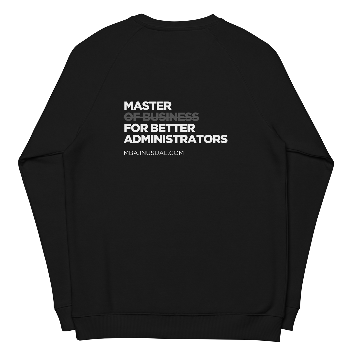 Sudadera orgánica raglán unisex