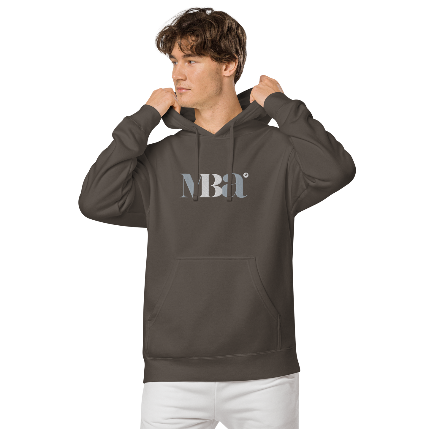 Sudadera con capucha teñida unisex