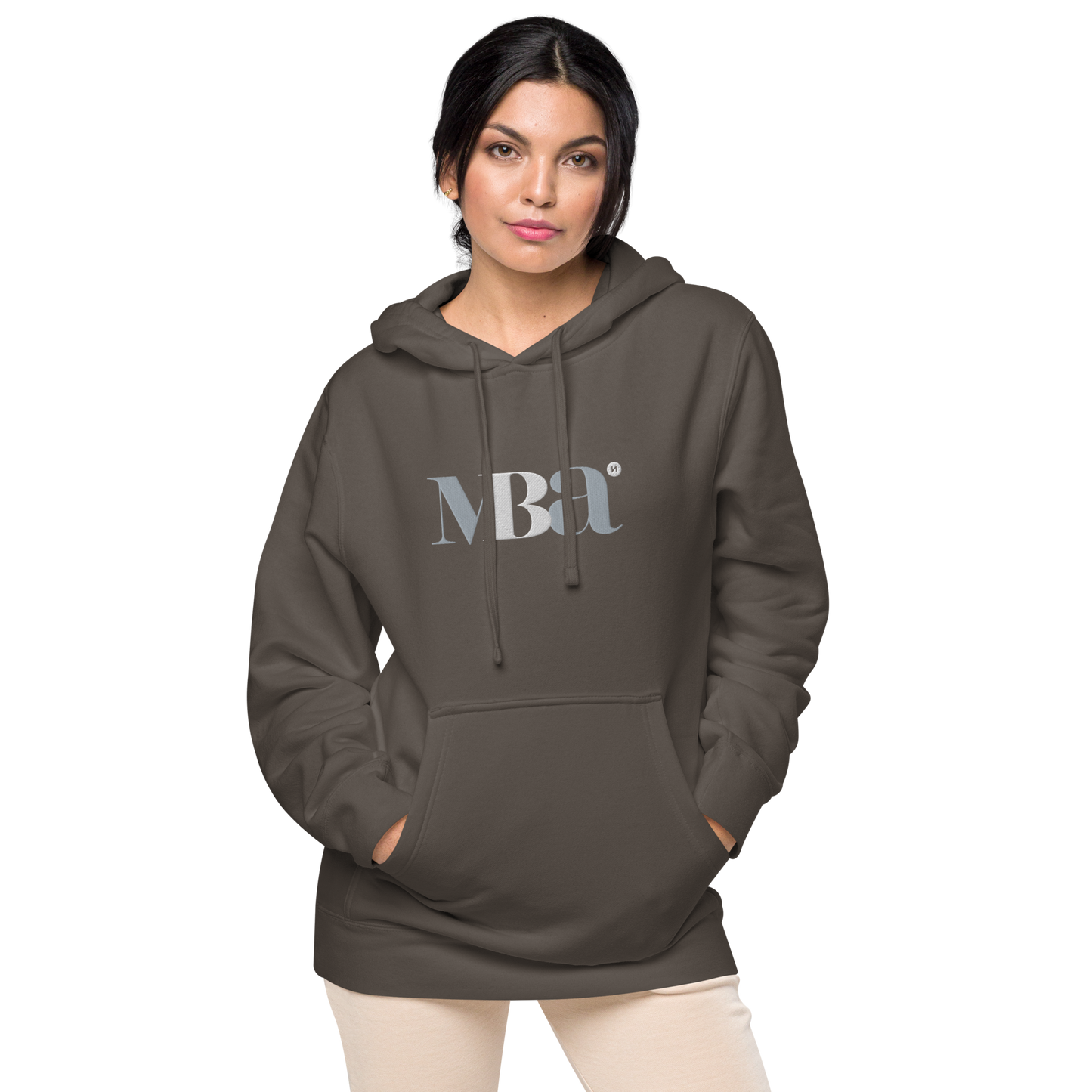 Sudadera con capucha teñida unisex