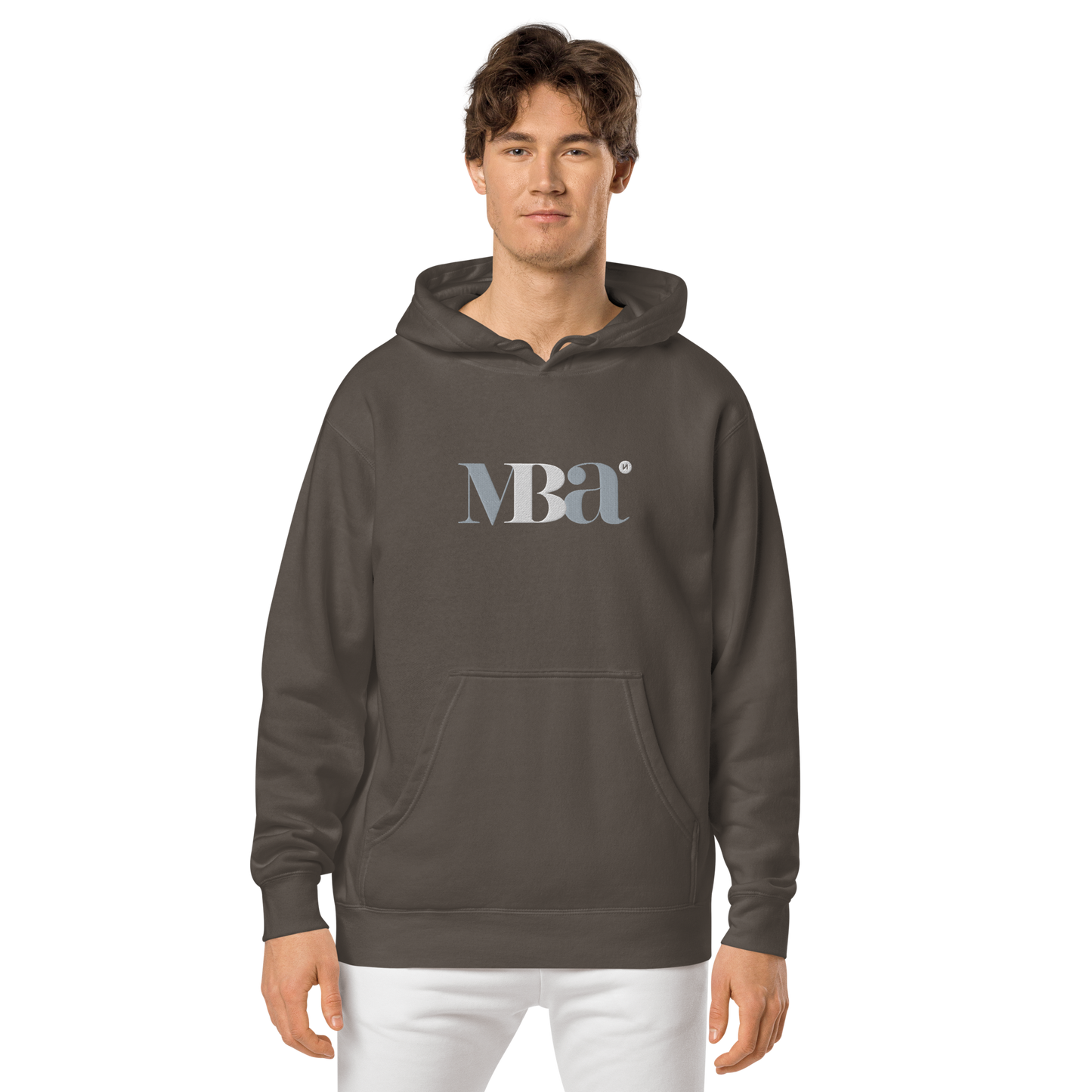 Sudadera con capucha teñida unisex