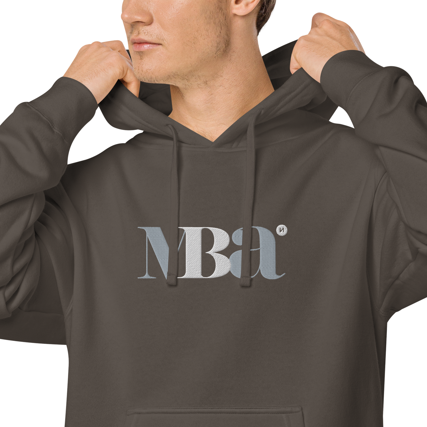 Sudadera con capucha teñida unisex