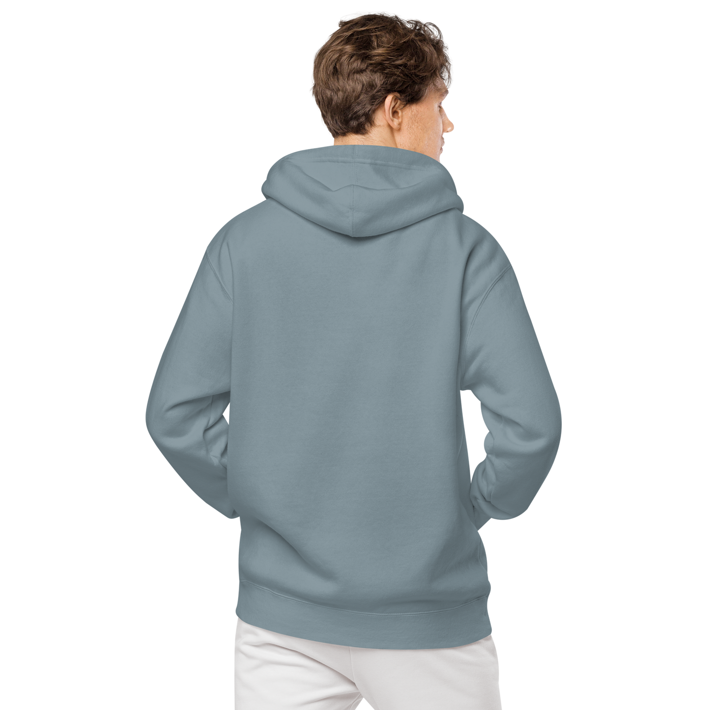 Sudadera con capucha teñida unisex