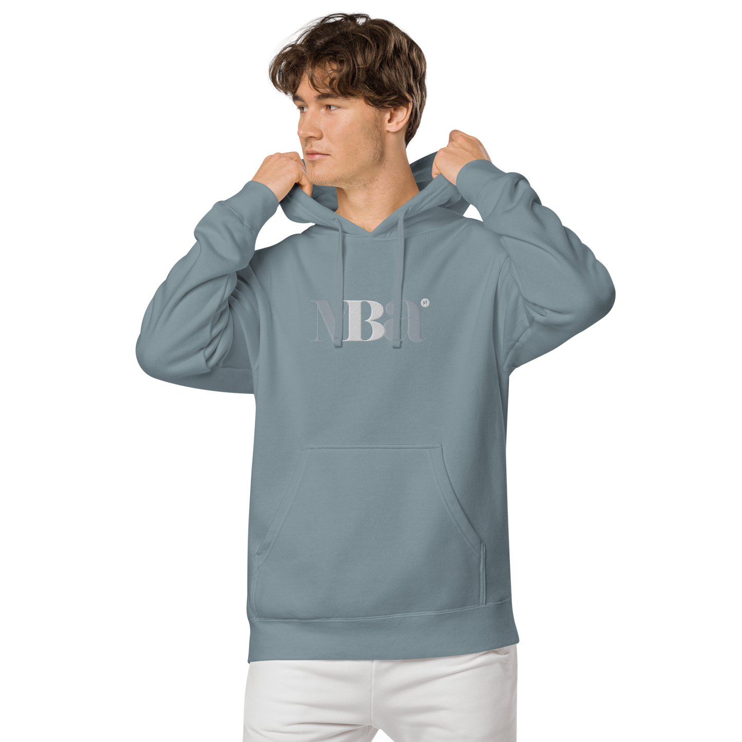 Sudadera con capucha teñida unisex