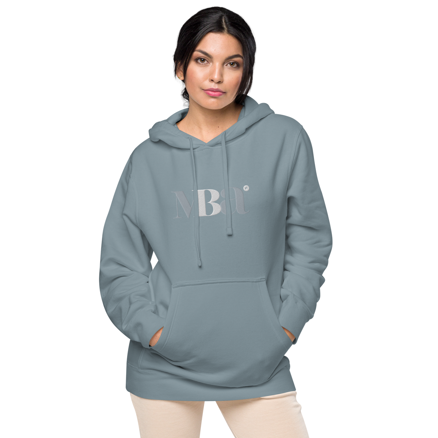 Sudadera con capucha teñida unisex