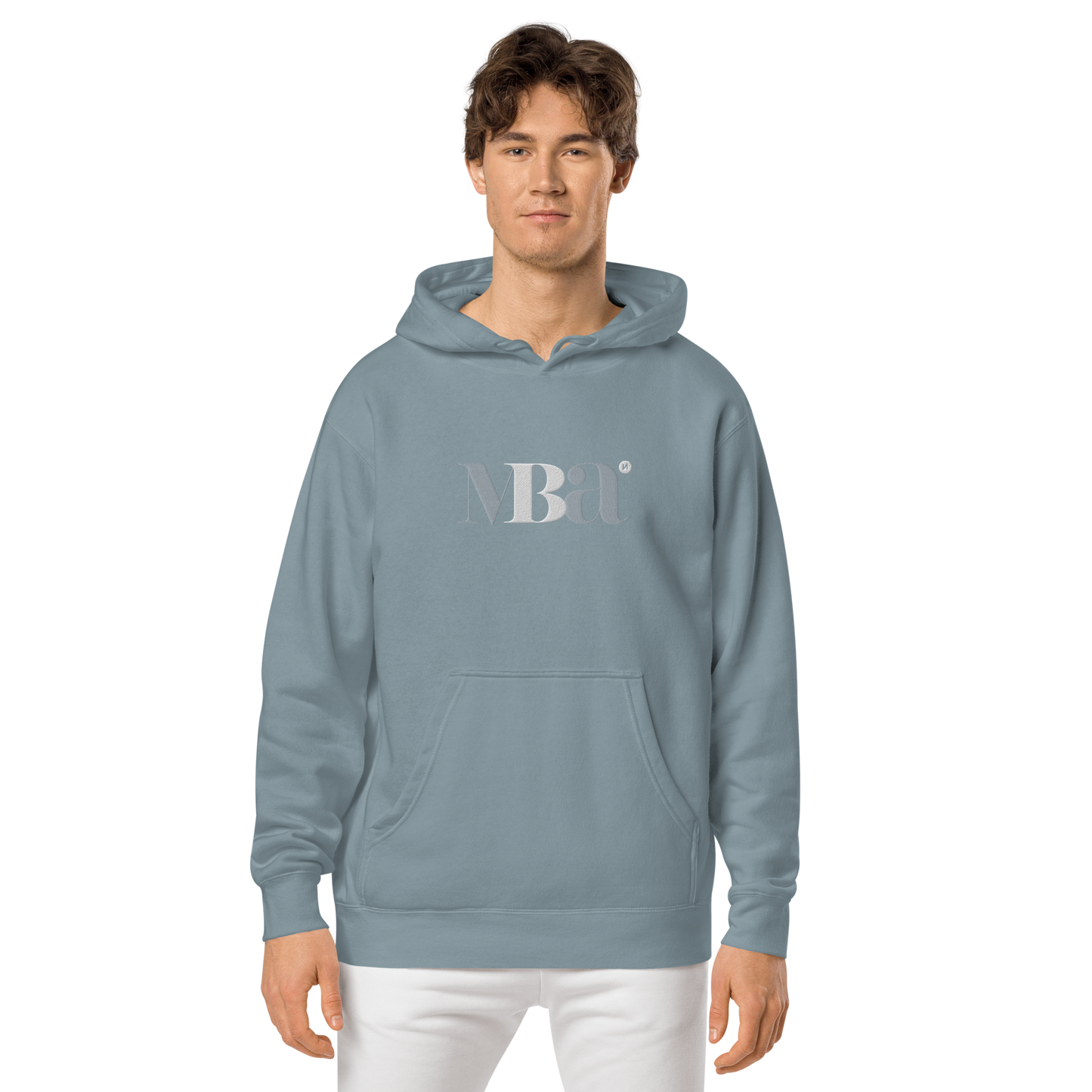 Sudadera con capucha teñida unisex