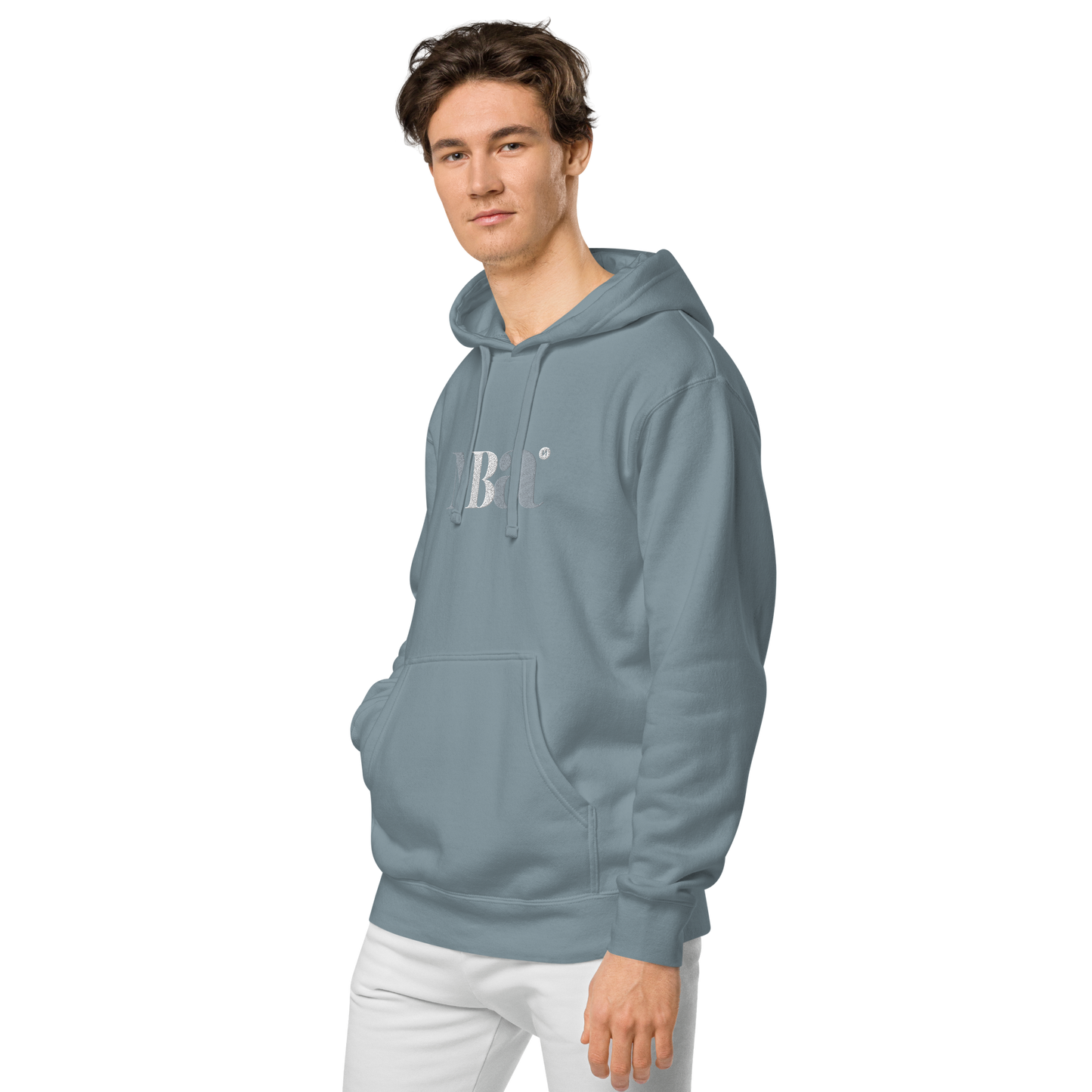 Sudadera con capucha teñida unisex