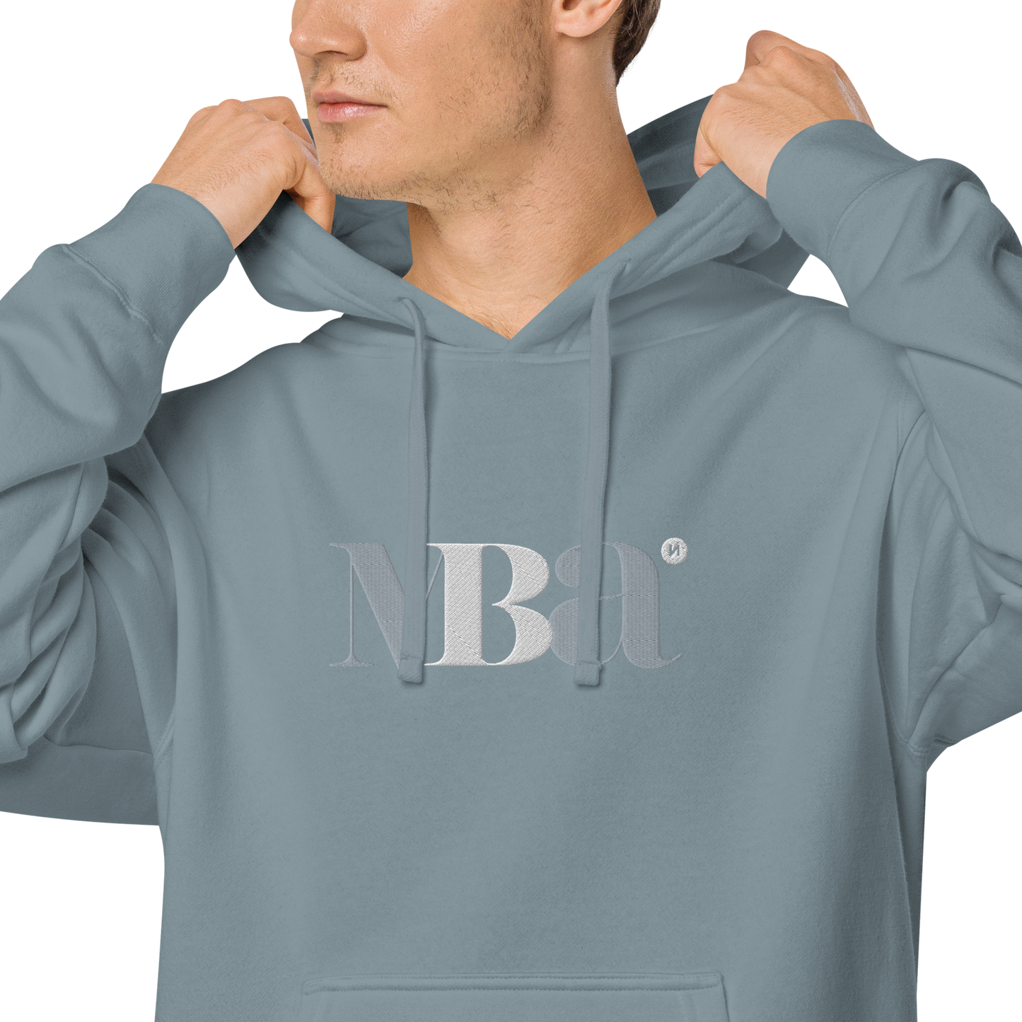 Sudadera con capucha teñida unisex